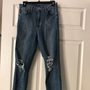 Just Black size 27 distressed jeans